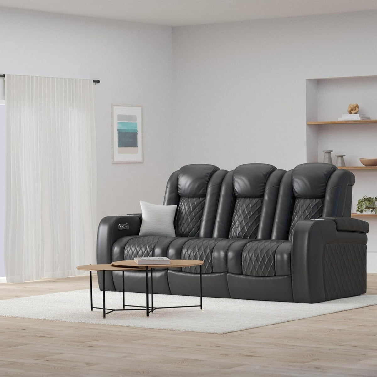 Italian leather Luxury Sofa