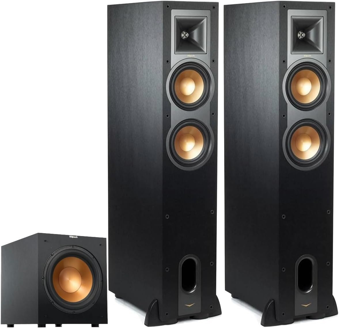 Klipsch Dolby Atmos Speakers R-26FA & 12″ Subwoofer R-12SW