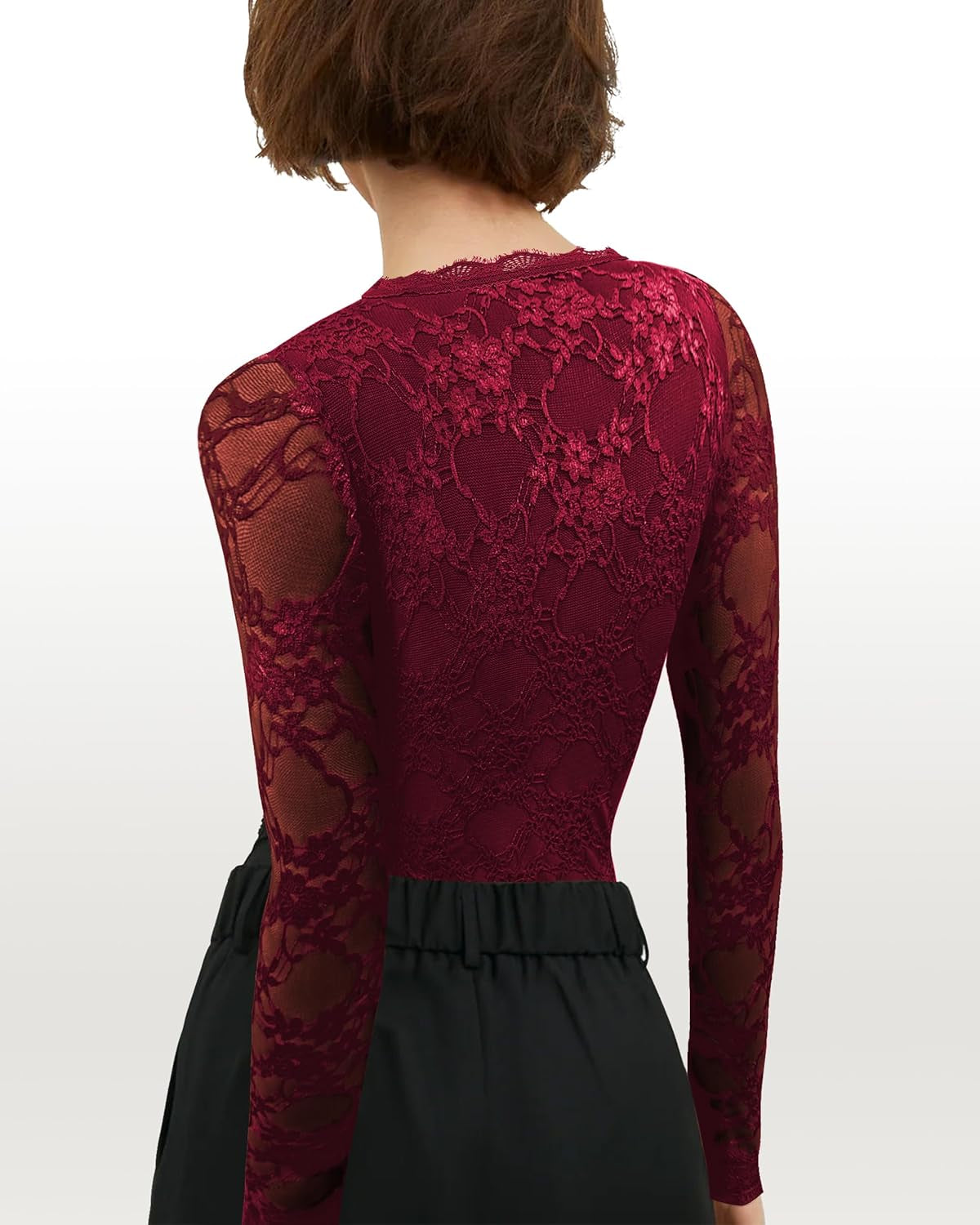 Lace Bodysuit Long Sleeve 