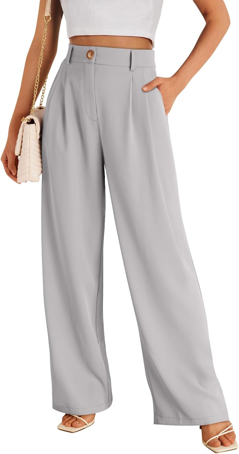 Ladies High Waisted Dressy Trousers