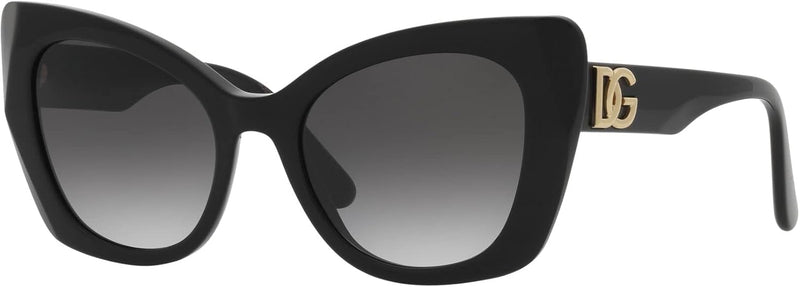 Dolce & Gabbana Ladies 4405 Black & Grey Shaded Sunglasses