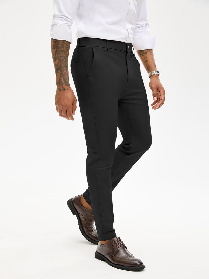 Comfort Stretch Slim Fit Dress Pants 