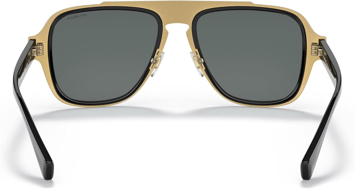 Versace Men’s Black Frame Grey Lense Sunglasses 56MM