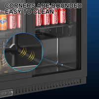 Commercial Back Bar Cooler with LED 