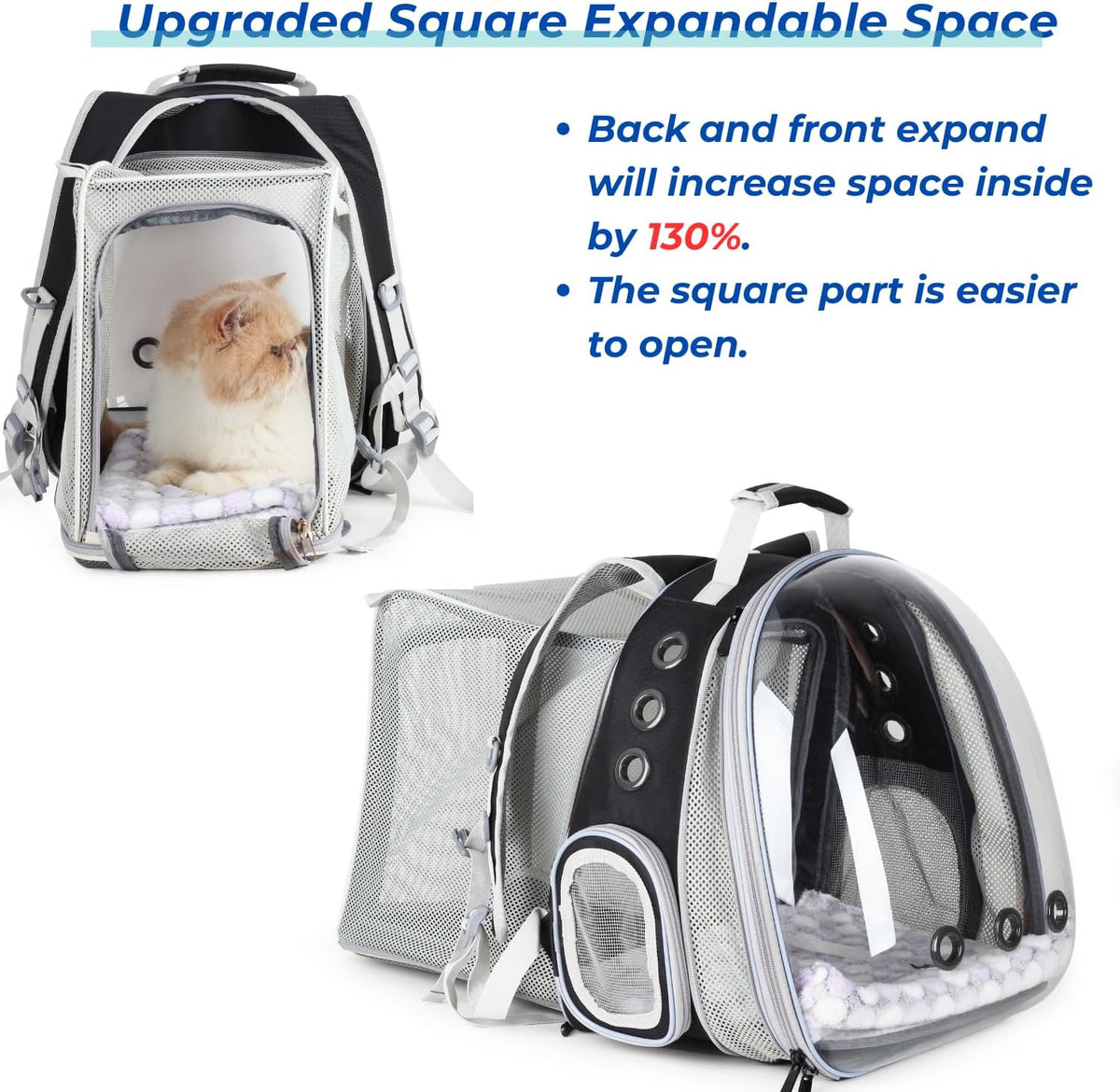 Quality Expandable Cat Backpack Carrier