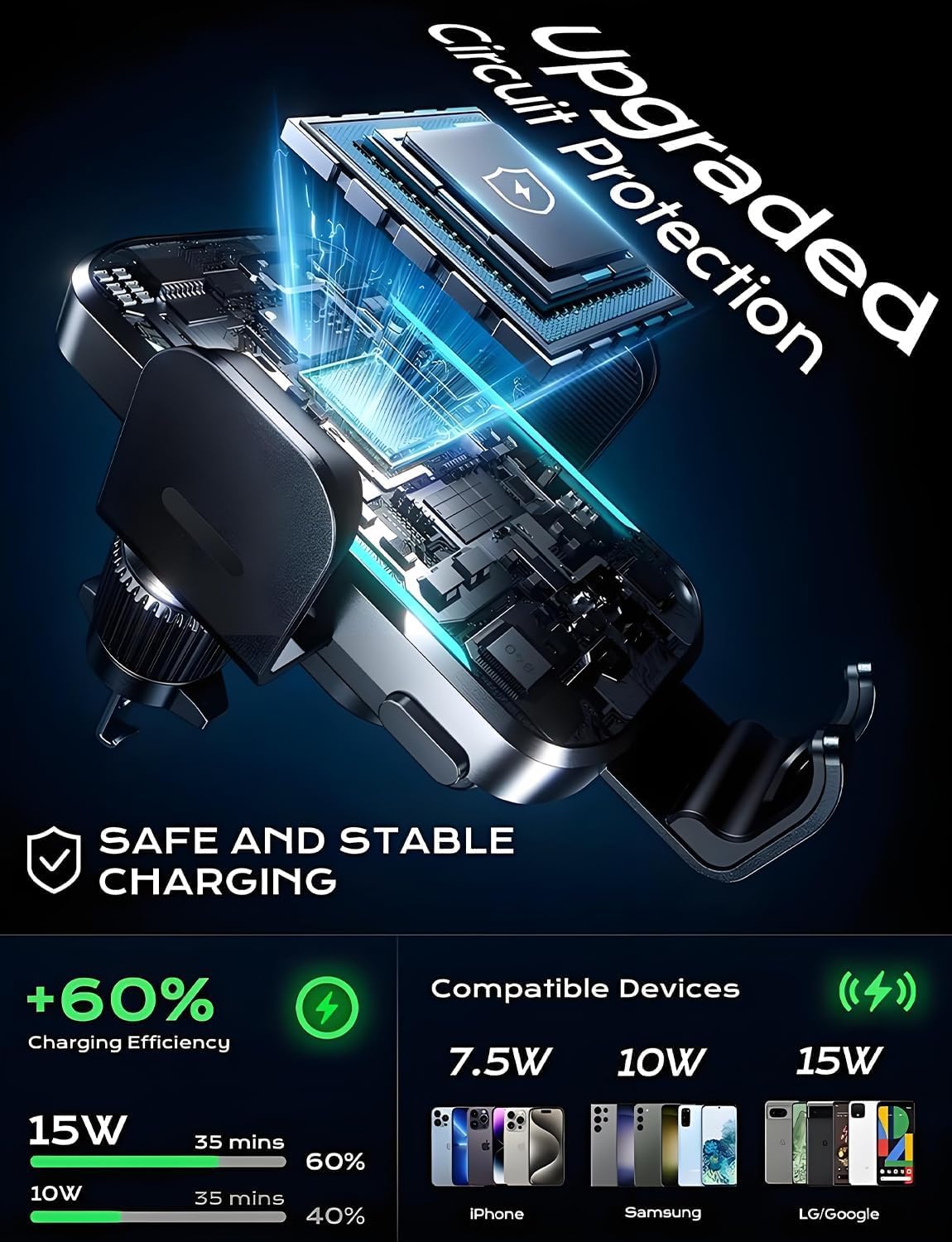 Wireless Phone Charger Mount