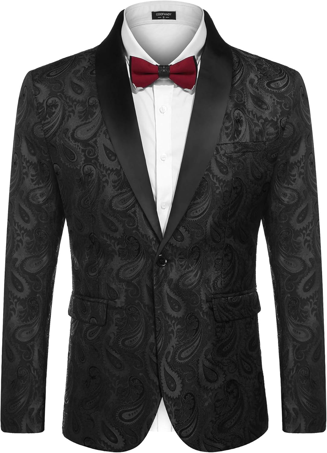 Floral Tuxedo Blazer Jacket
