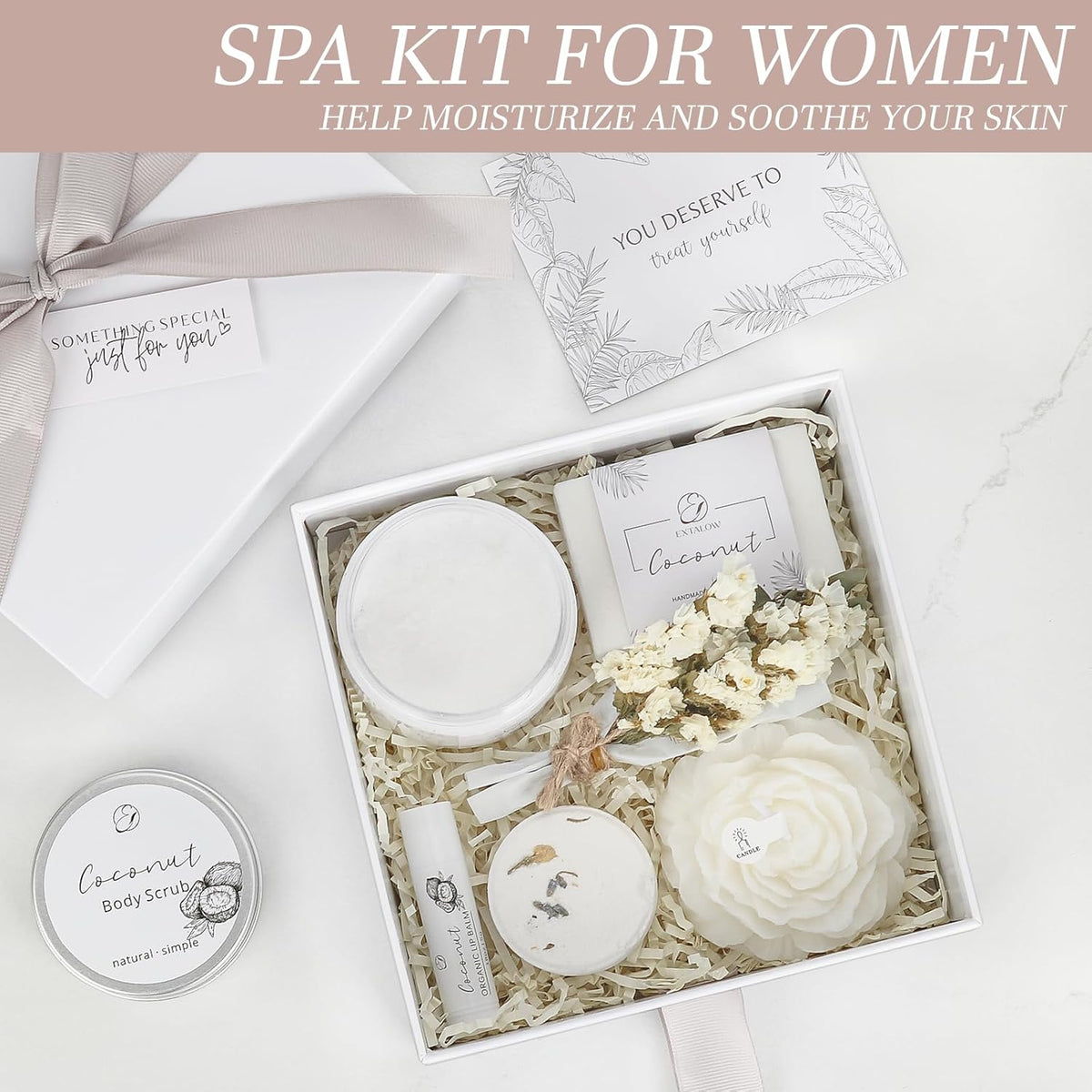 Ladies Coconut Lavender Home Spa Set