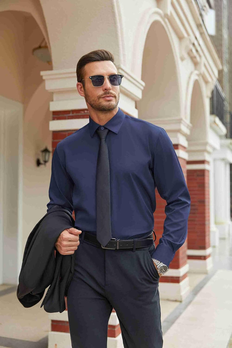 Formal Business casual Long Sleeve Stretch Shirt