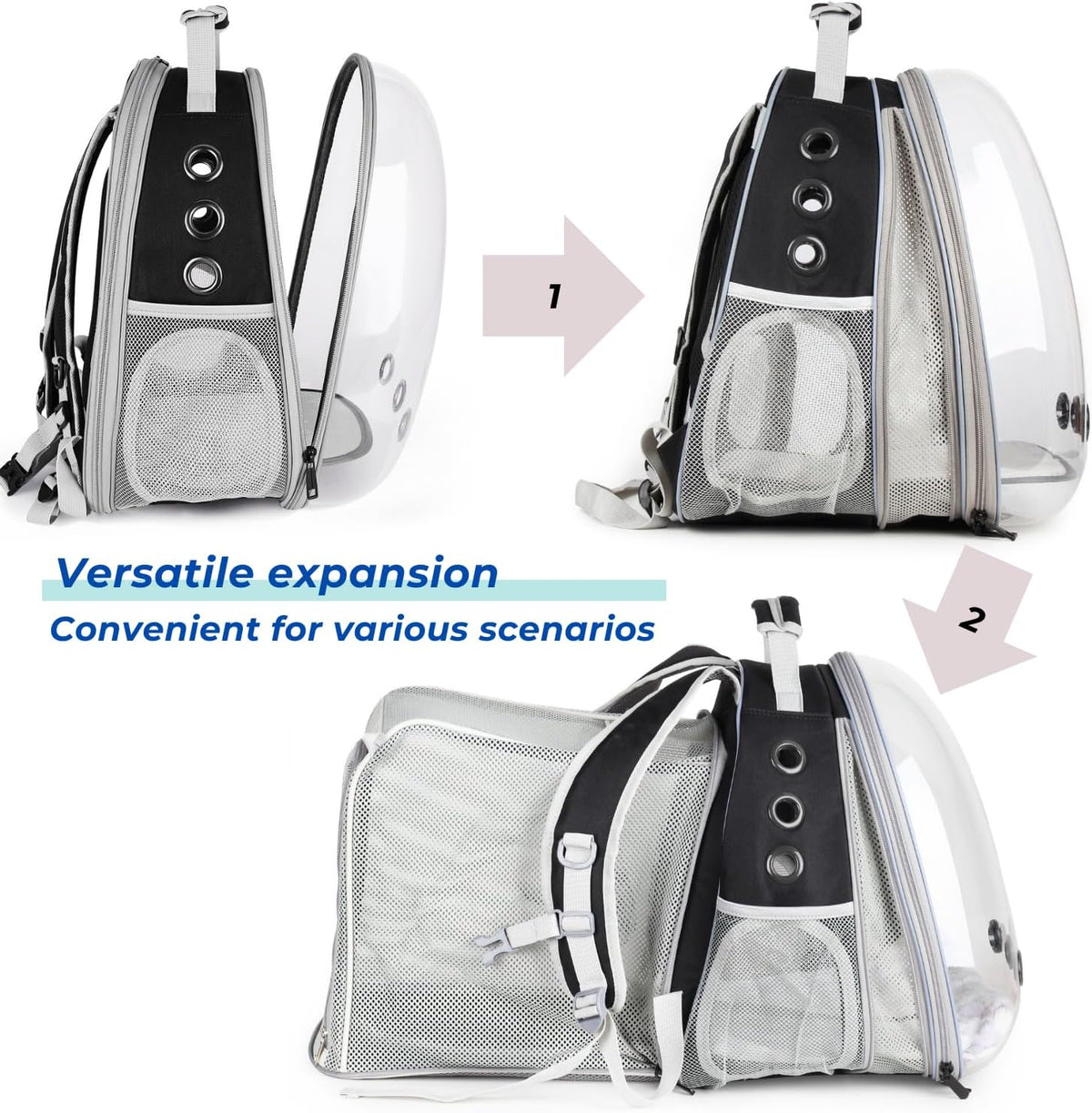 Quality Expandable Cat Backpack Carrier