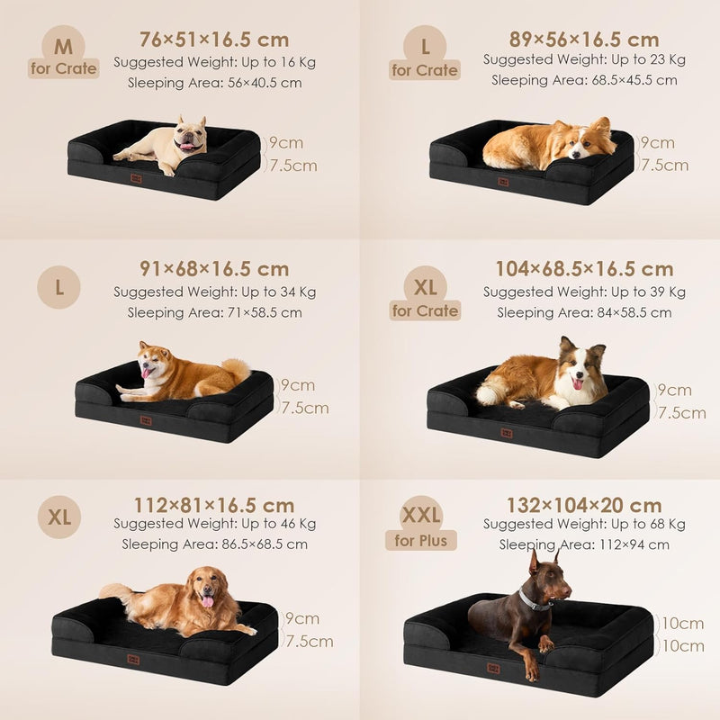 Orthopedic Memory Foam Dog Beds for Dogs