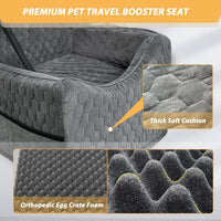 Memory Foam Dog Car Seat for Dogs up to 35lbs