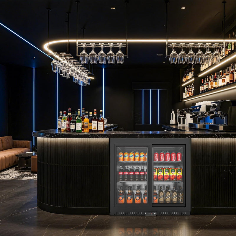 Commercial Back Bar Cooler with LED 