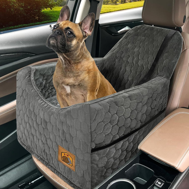 Memory Foam Dog Car Seat for Dogs up to 35lbs