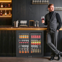 Commercial Back Bar Cooler with LED 