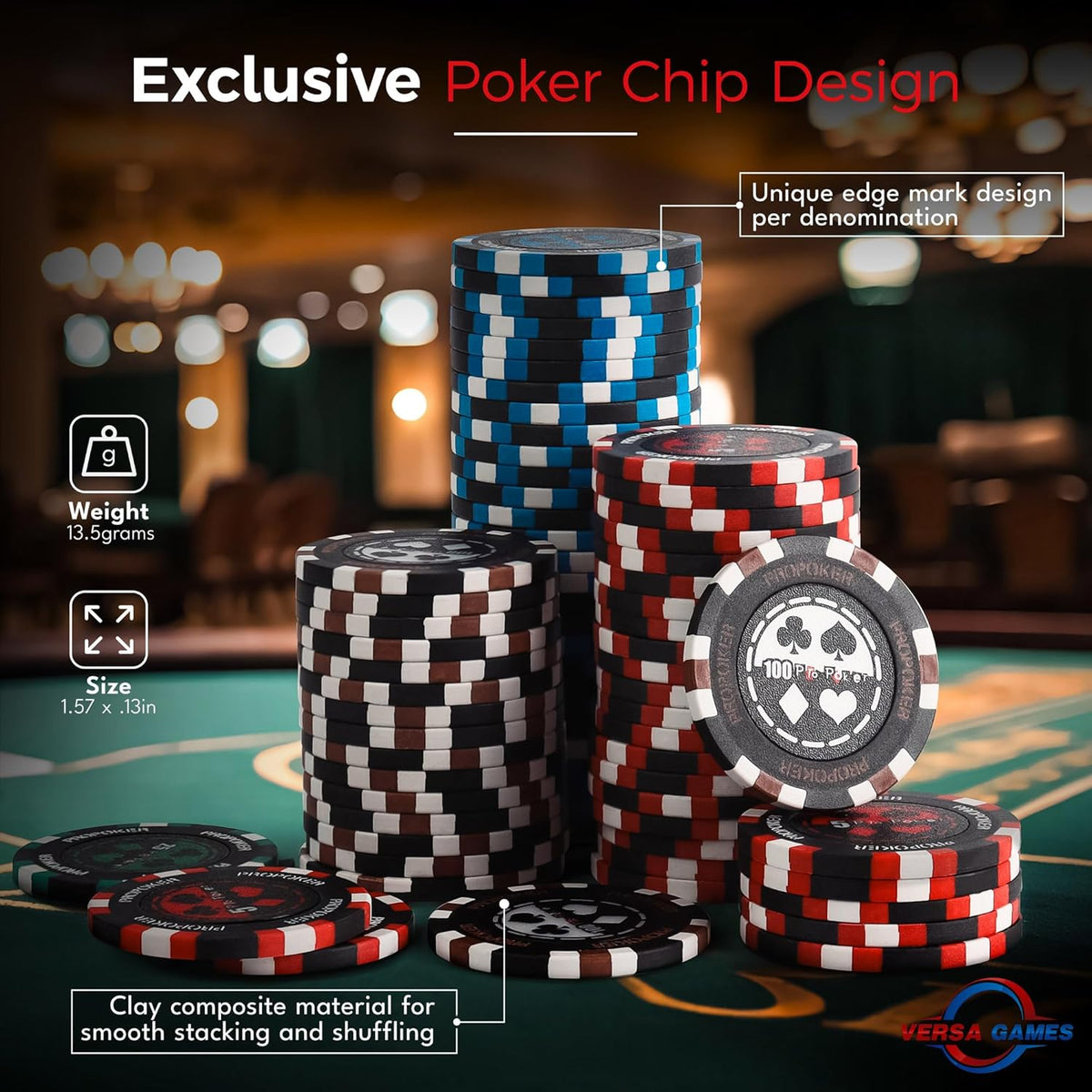 Pro Casino Texas hold 'em Poker Set 