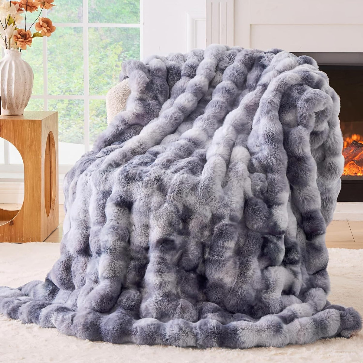 Luxury Faux Fur Fluffy Throw Blanket