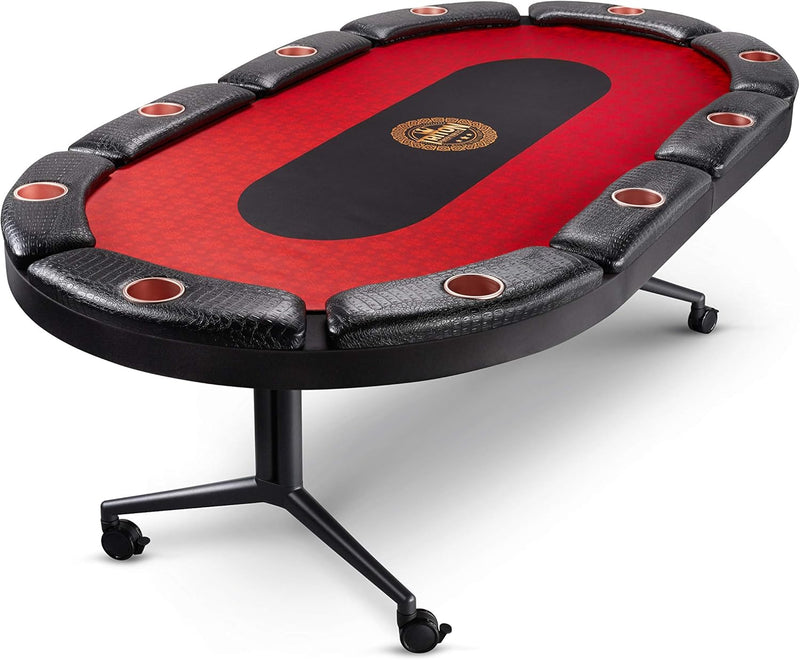 Luxury Vegas Style 10 Player Premium Poker Table