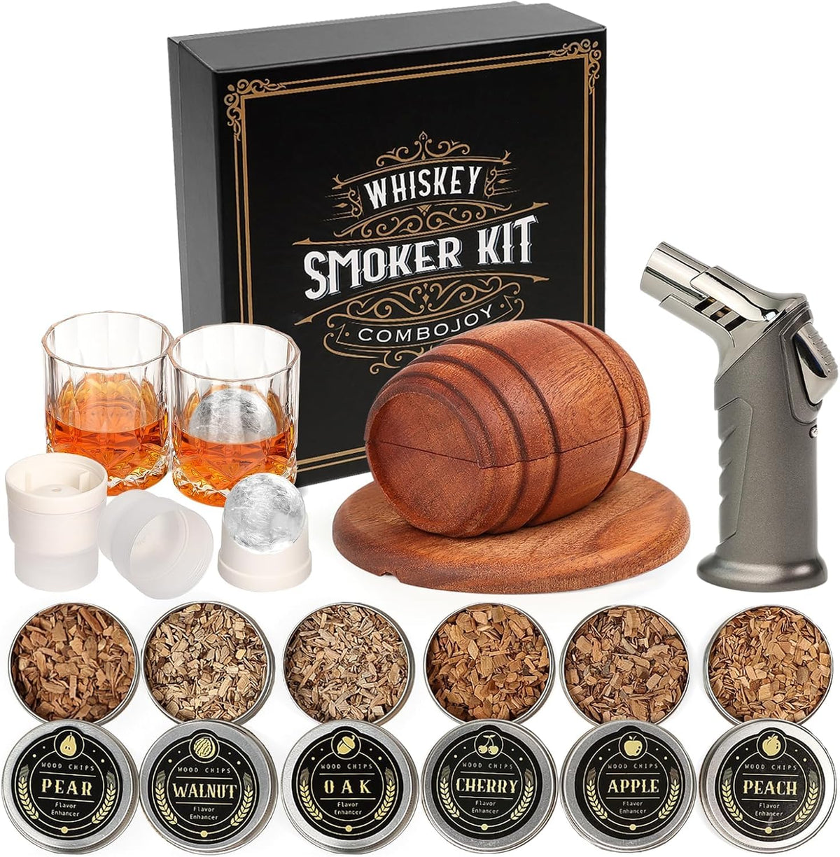 Whiskey Smoker Kit 6 Flavors