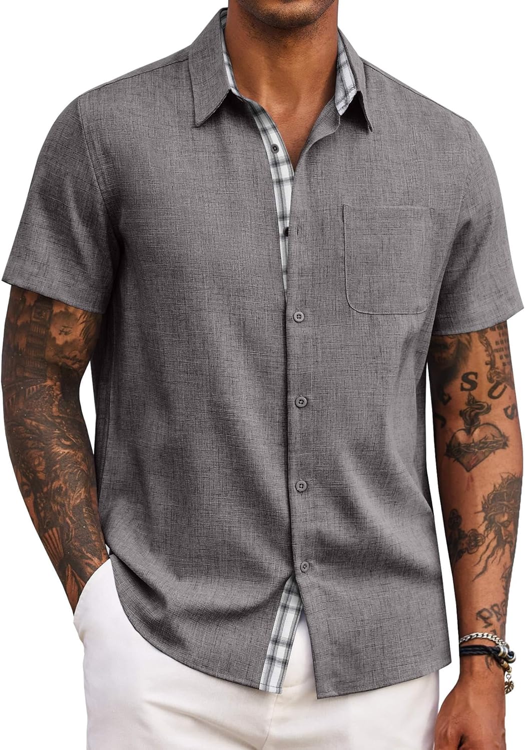 Relaxed Casual Short Sleeve Shirt