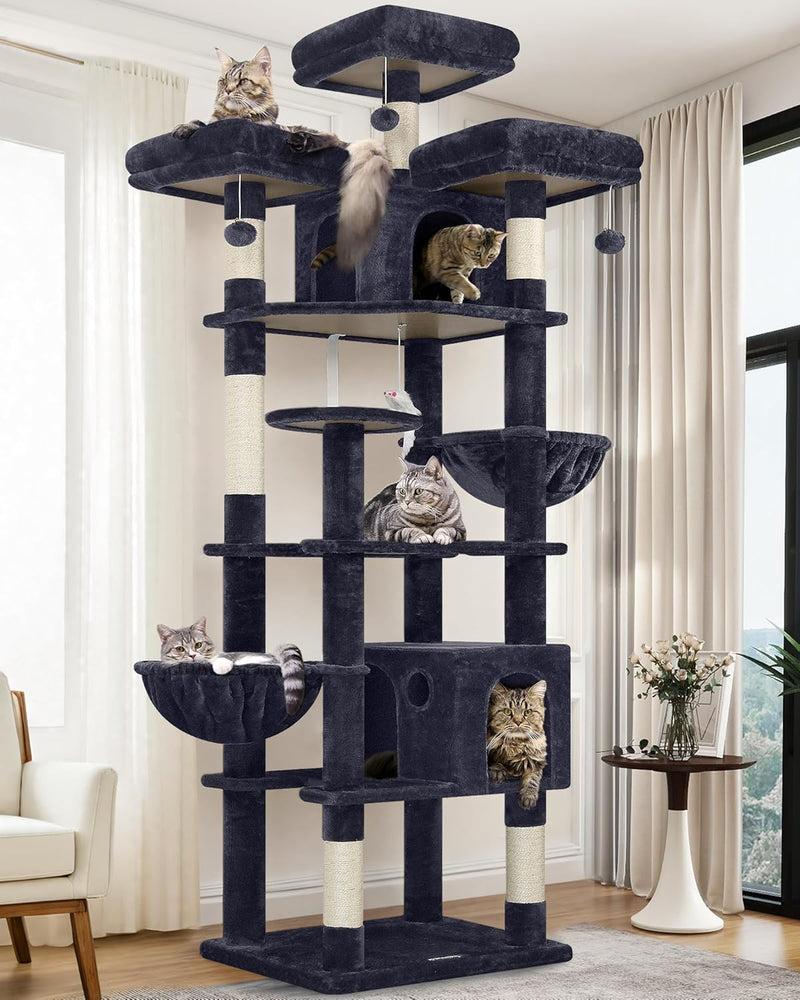Quality XXL Tall Cat Tree Tower 82in