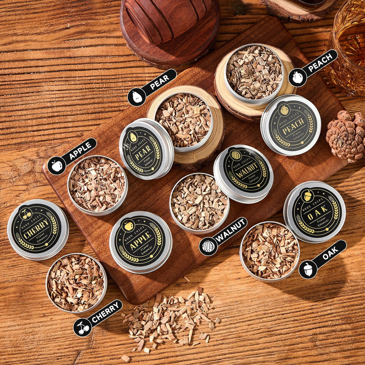 Whiskey Smoker Kit 6 Flavors