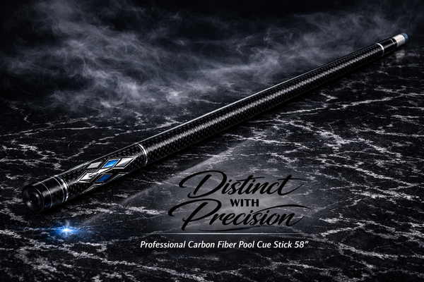 Professional Carbon Fiber Pool Cue Stick 58"