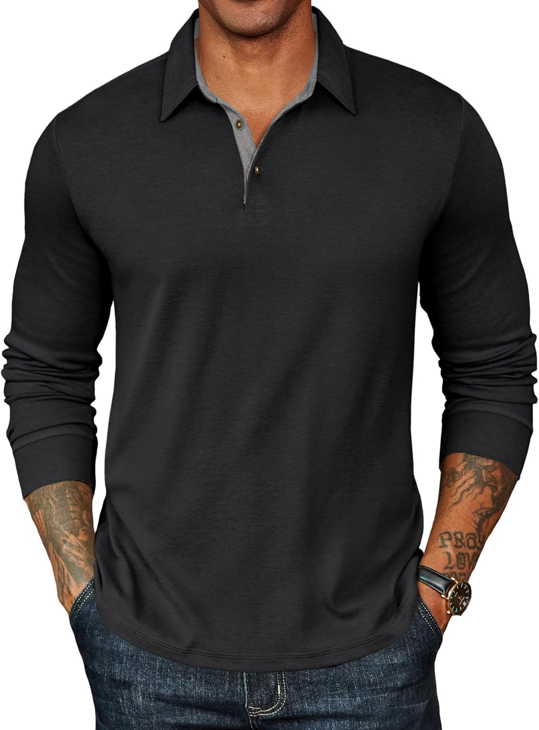 Casual Button Polo Tee