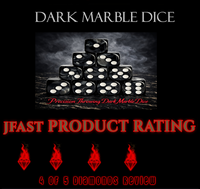Black Pearl Acrylic 10 Piece D6 Dice