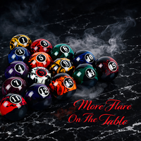 Dark Marble Swirl Billiard Balls
