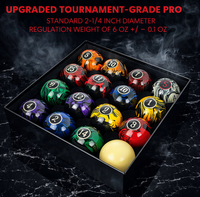 Dark Marble Swirl Billiard Balls