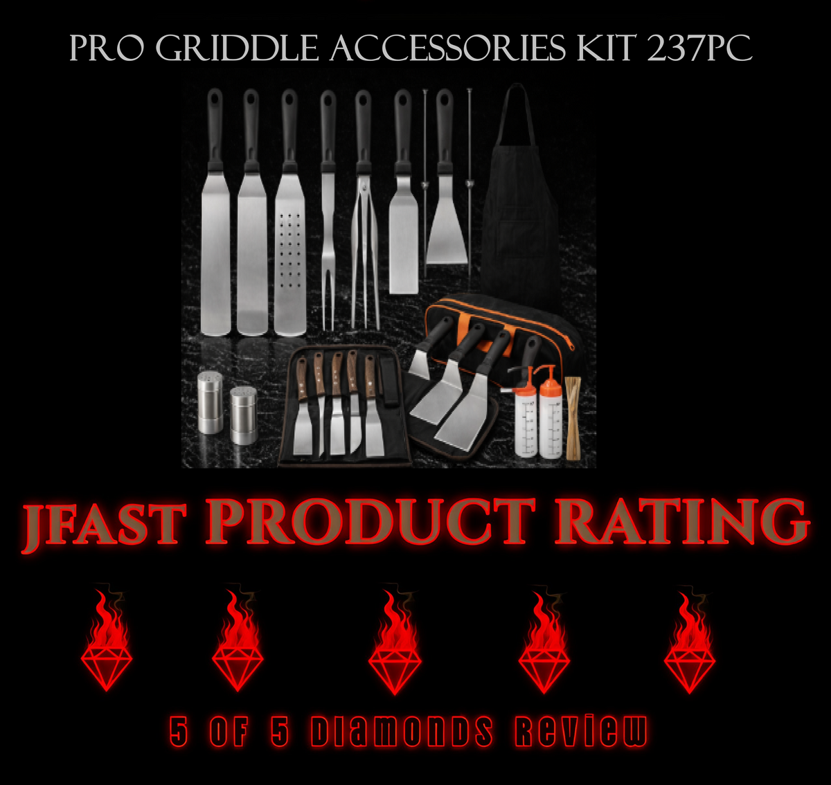 Pro Griddle Accessories Kit 237 Pieces