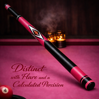 Ladies Professional Pink Pool Cue Stick 58"