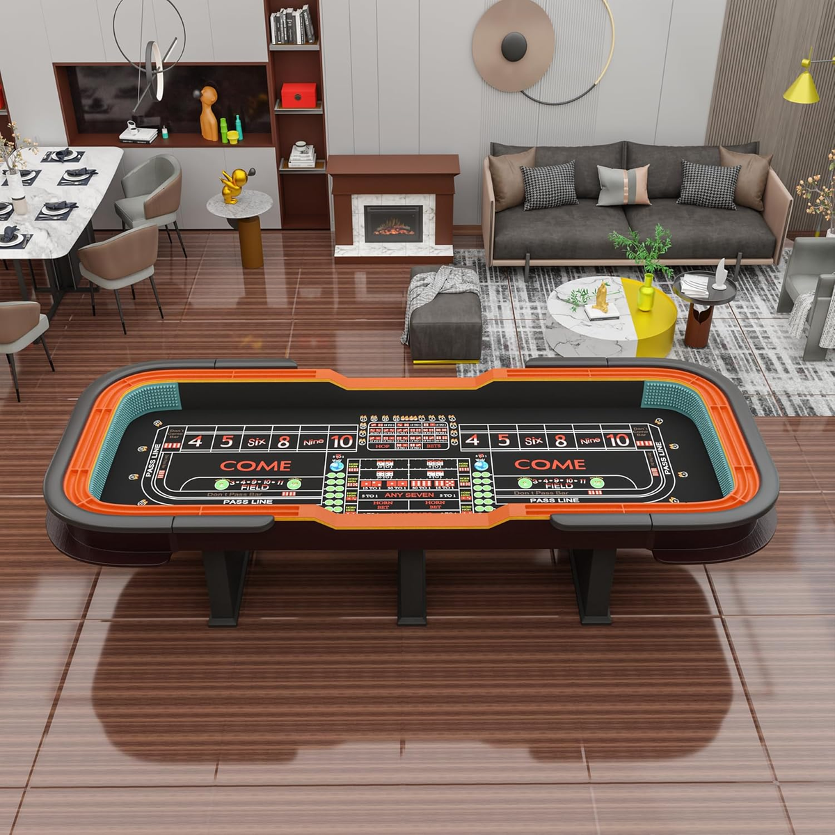 Luxury Vegas Style 12ft Craps Table