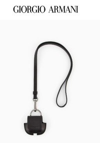 Giorgio Armani Leather Apple® AirPods® case with strap