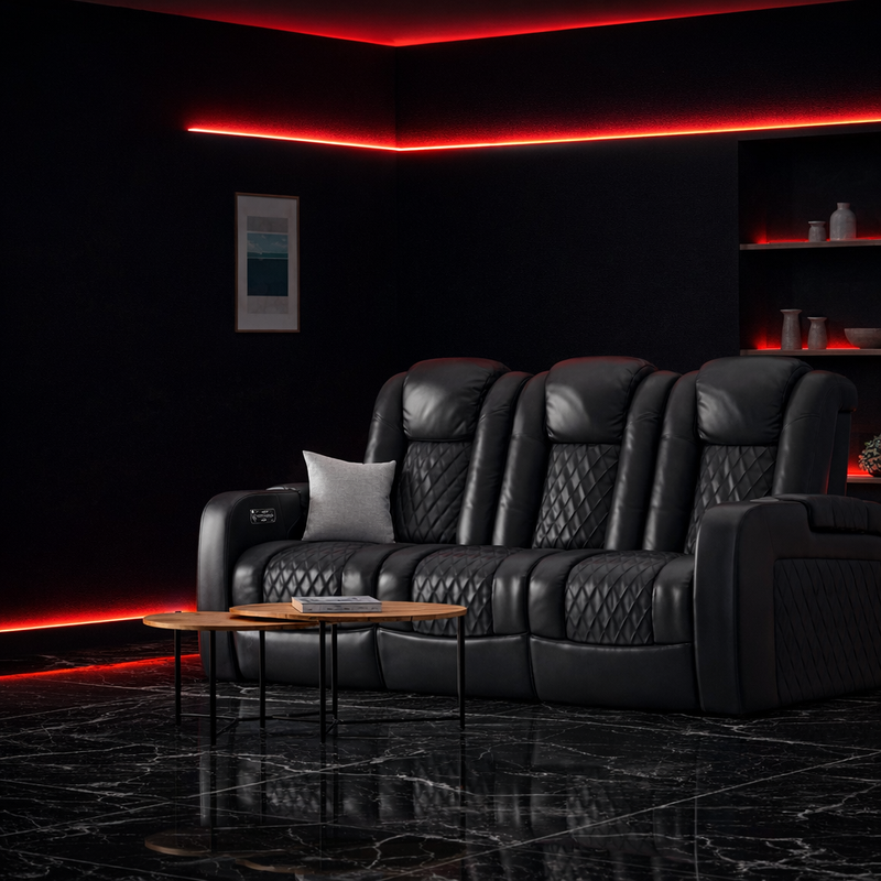 Italian leather Luxury Sofa