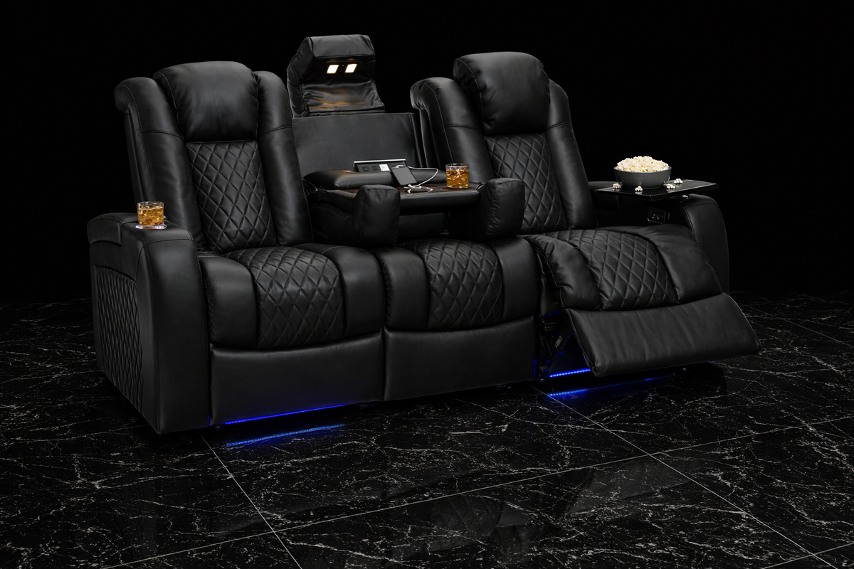 Italian leather Luxury Sofa