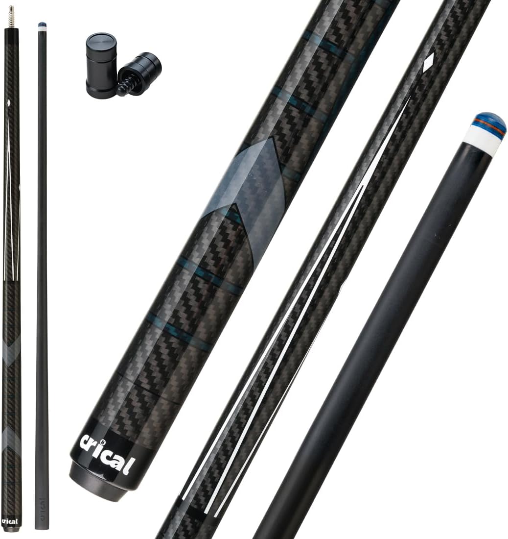 Professional Carbon Fiber Pool Cue Stick 58"