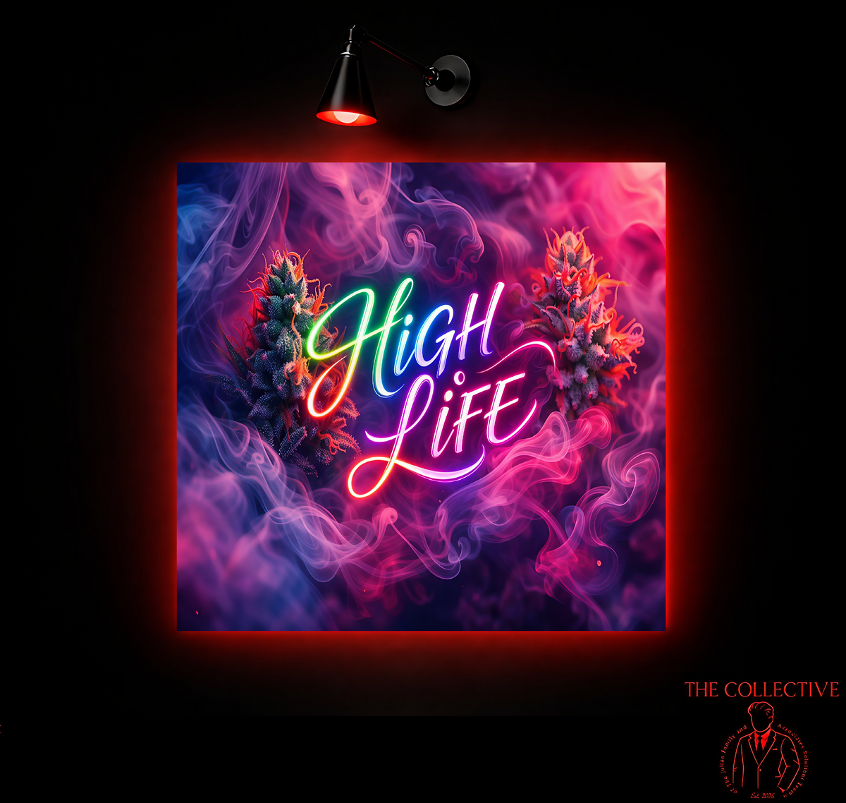 Smoke Elevated Canvas Art 1
