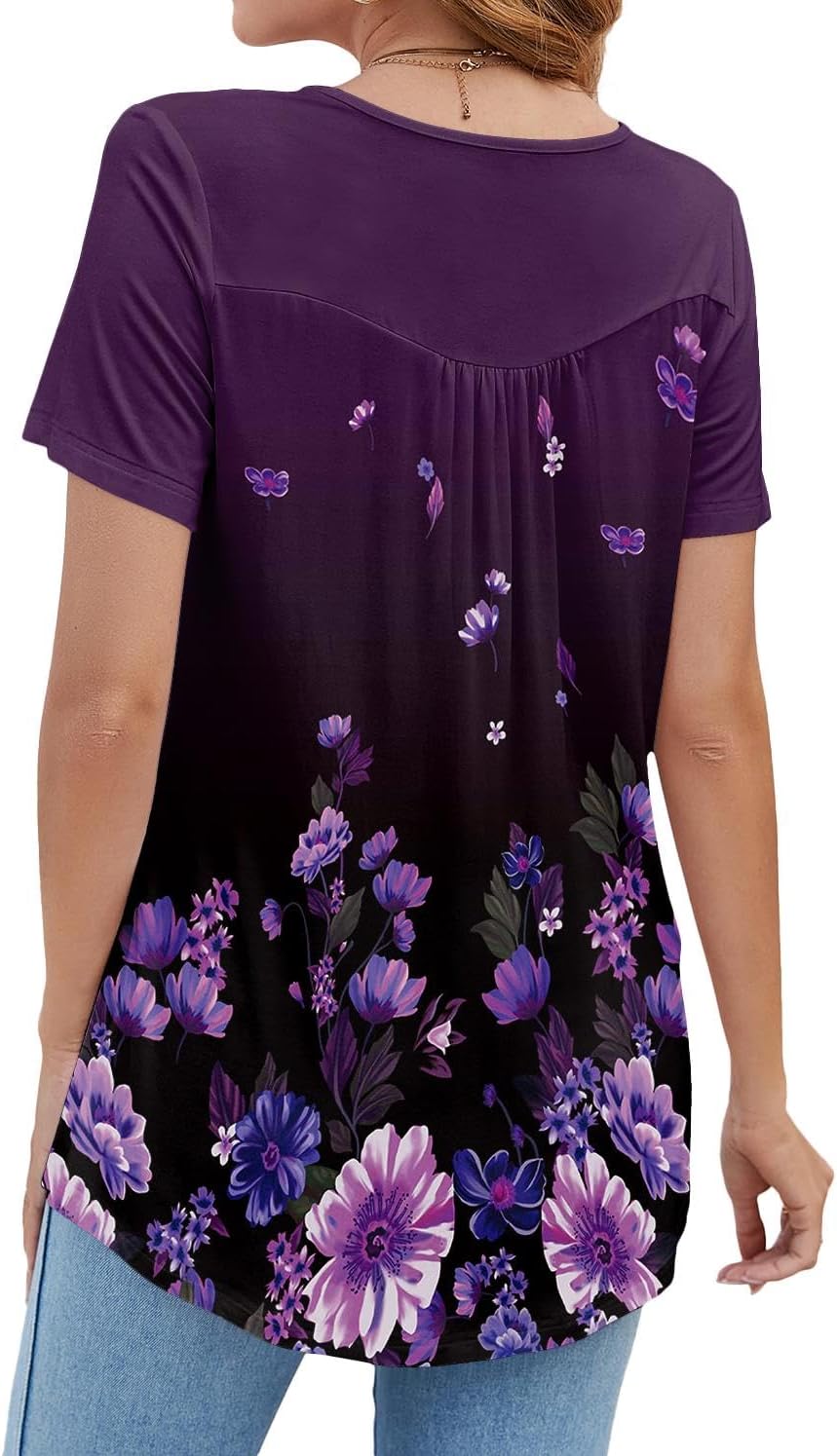 Tunic Short Sleeve Blouse