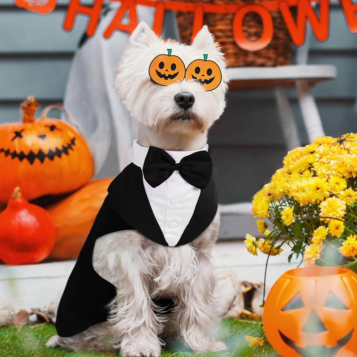 Medium Dog Bowtie Tuxedo Suit