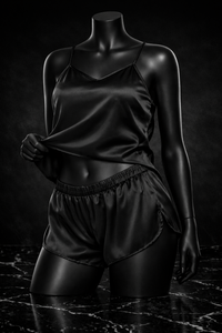 Ladies Satin Silk Backless Pajamas