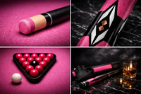 Ladies Professional Pink Pool Cue Stick 58"