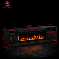 Modern Electric Fireplace Entertainment Center