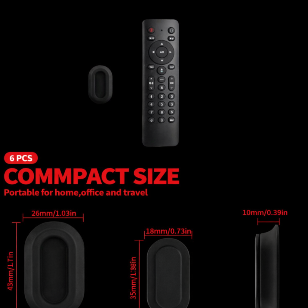 Magnetic Remote Control Holders (6 Count)